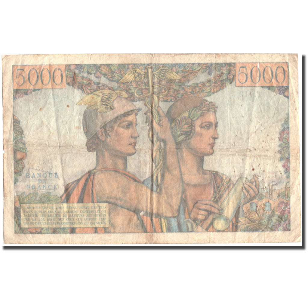 Frankreich, 5000 Francs, 5 000 F 1949-1957 ''Terre et Mer'', 1952, 1952-10-02