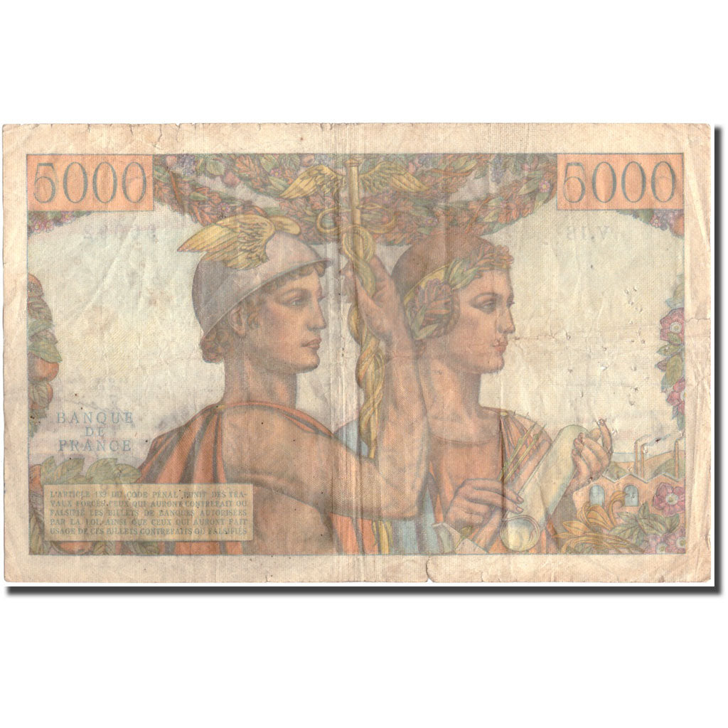 Frankreich, 5000 Francs, 5 000 F 1949-1957 ''Terre et Mer'', 1949, 1949-03-10