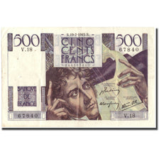 France, 500 Francs, 500 F 1945-1953 ''Chateaubriand'', 1945, 1945-07-19