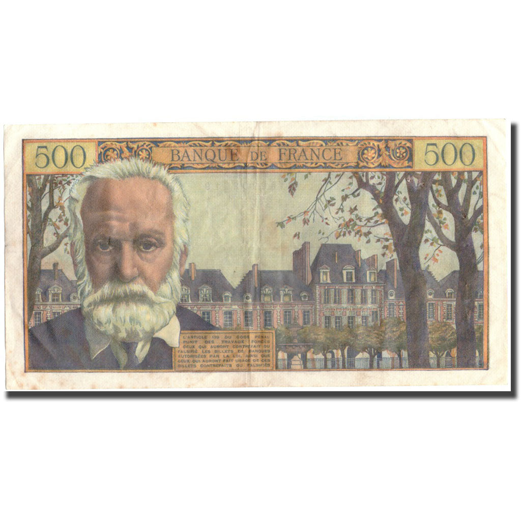 Francia, 500 Francs, 500 F 1954-1958 ''Victor Hugo'', 1955, 1955-01-06, MBC