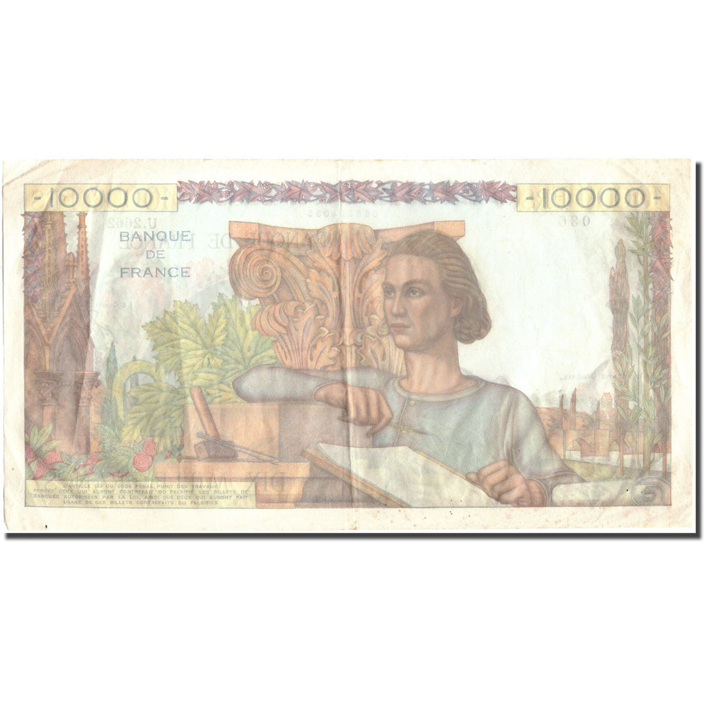 Frankreich, 10,000 Francs, 10 000 F 1945-1956 ''Génie Français'', 1952