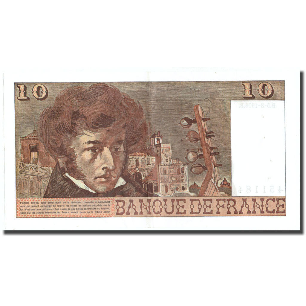France, 10 Francs, 10 F 1972-1978 ''Berlioz'', 1976, 1976-08-05, TTB+