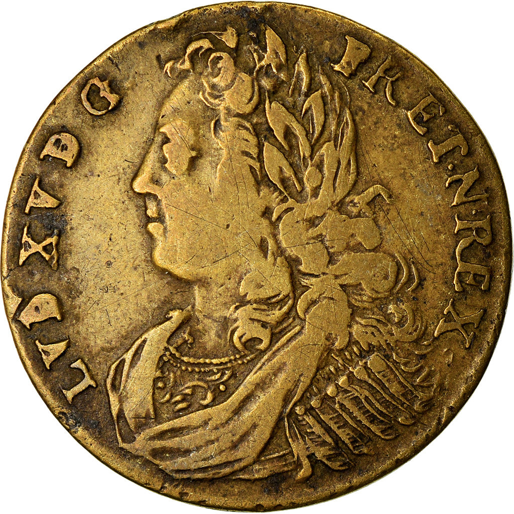 France, Token, Louis XV, Visanimicum Corpore Crescit, History, VF(30-35), Copper