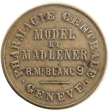 Switzerland, 10 Centimes, AU(50-53), Brass, 3.60