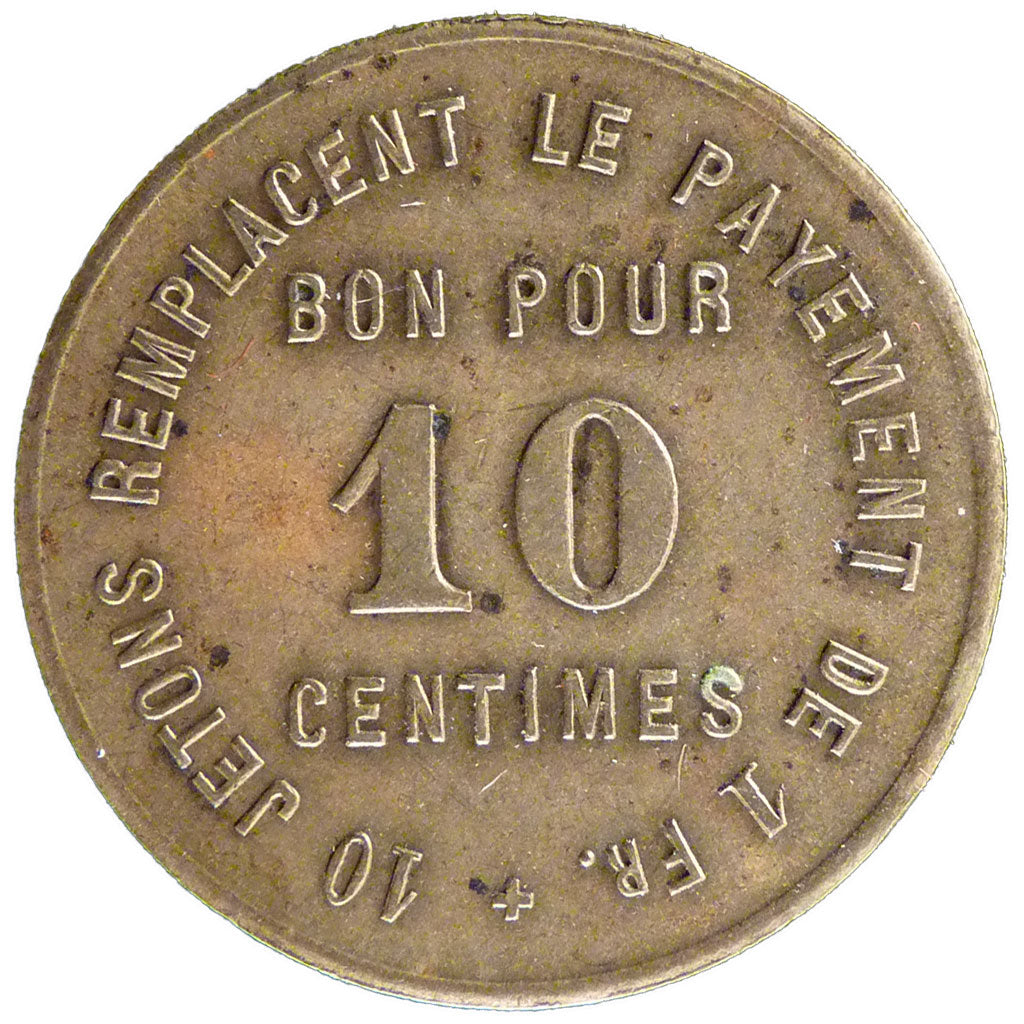 Switzerland, 10 Centimes, AU(50-53), Brass, 3.60