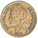 Togo, 50 Centimes, 1924, EF(40-45), Aluminium-Bronze, Lecompte #7, 2.50