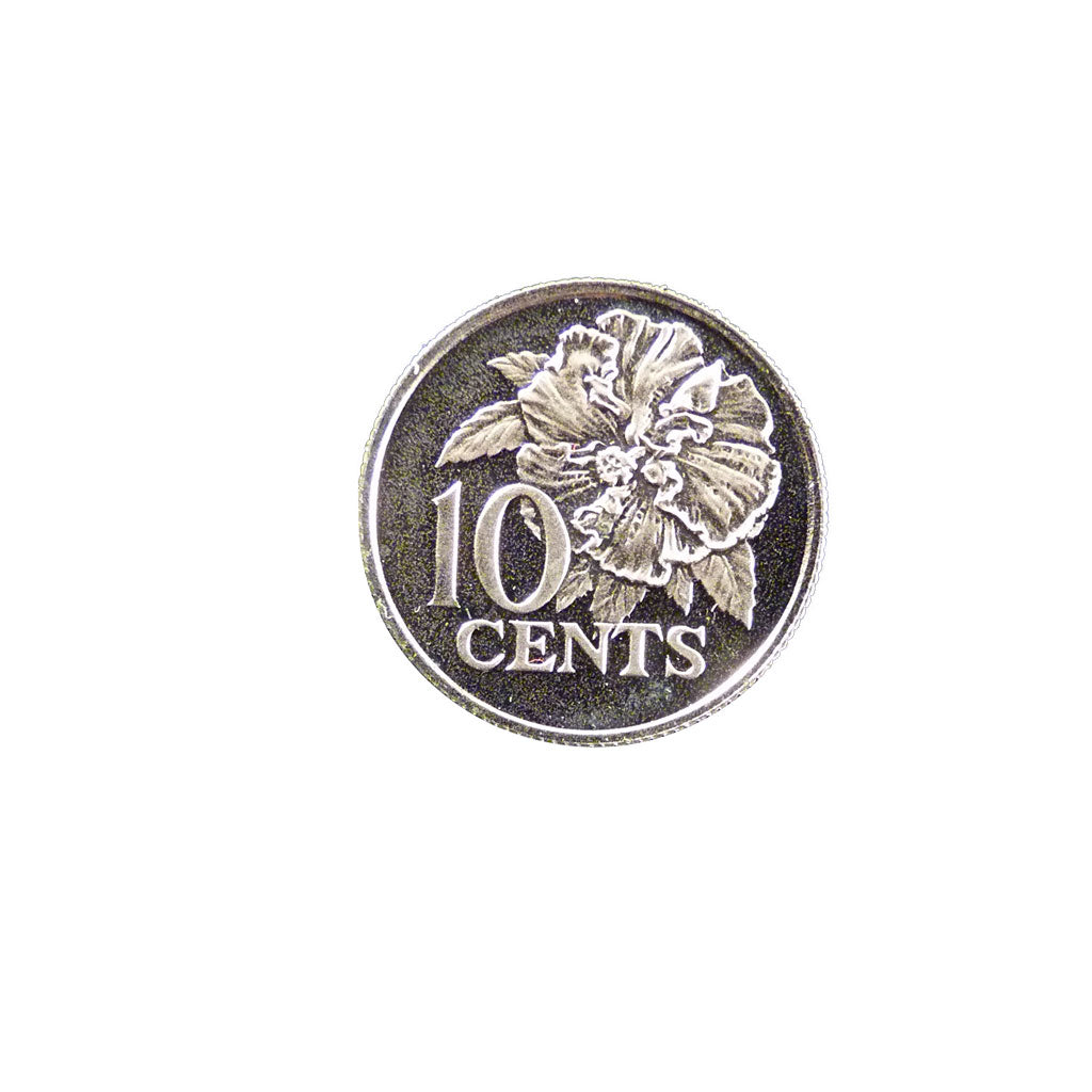 TRINIDAD & TOBAGO, 10 Cents, 1975, Franklin Mint, KM #27, MS(65-70),...