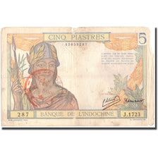 Banknote, FRENCH INDO-CHINA, 5 Piastres, Undated (1932-1939), KM:55c, VG(8-10)