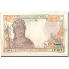 Banconote, INDOCINA FRANCESE, 5 Piastres, Undated (1932-1939), KM:55c, BB