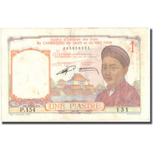 Billete, 1 Piastre, Undated (1953), INDOCHINA FRANCESA, KM:92, MBC+