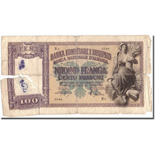 Banknote, Albania, 100 Franga, Undated (1940), KM:8, VG(8-10)