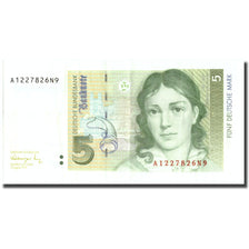 Banconote, GERMANIA - REPUBBLICA FEDERALE, 5 Deutsche Mark, 1991, 1991-08-01