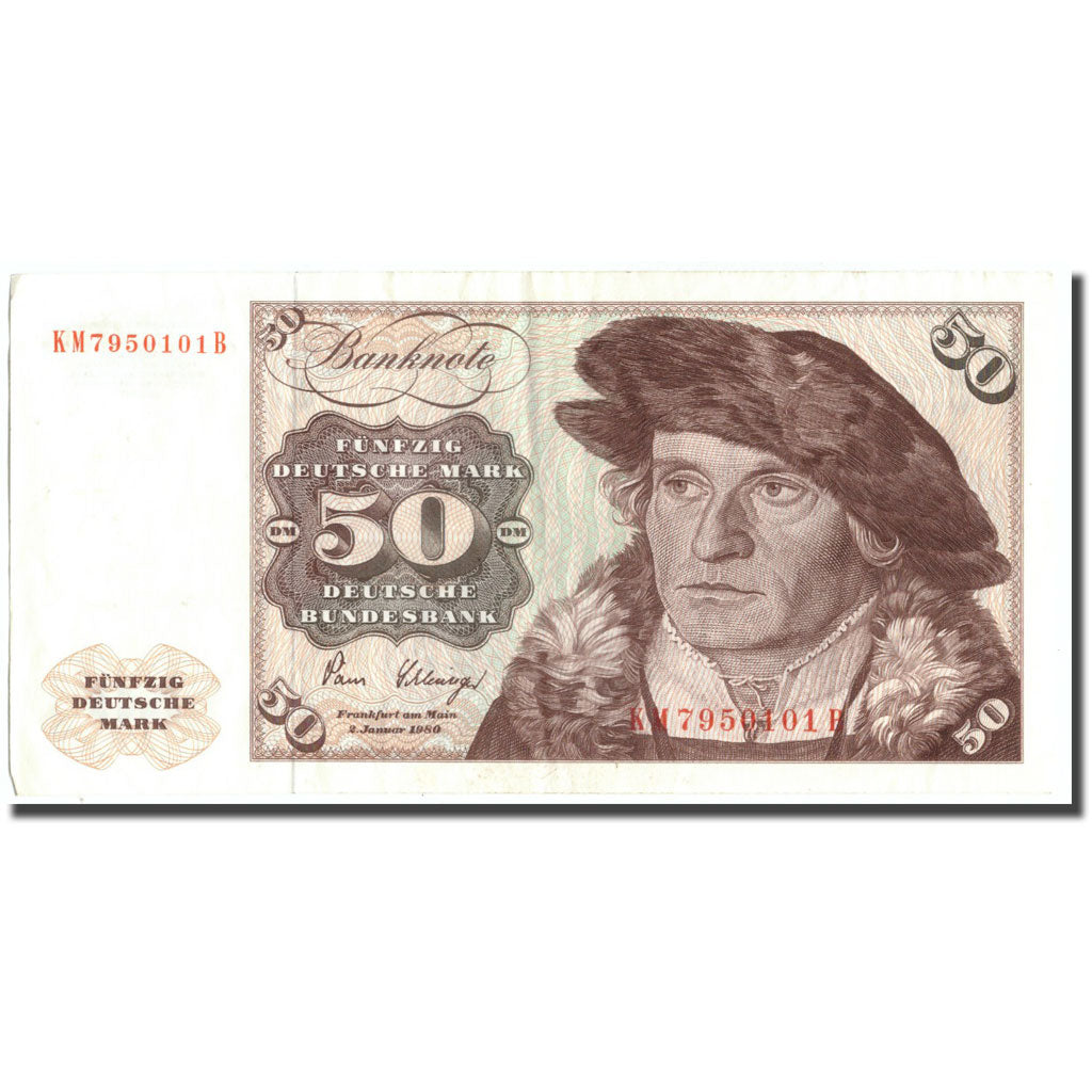 Banknote, GERMANY - FEDERAL REPUBLIC, 50 Deutsche Mark, 1980, 1980-01-02