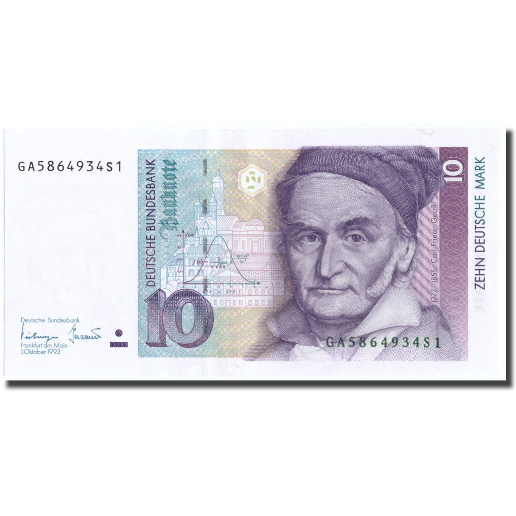 Banknote, GERMANY - FEDERAL REPUBLIC, 10 Deutsche Mark, 1993, 1993-10-01