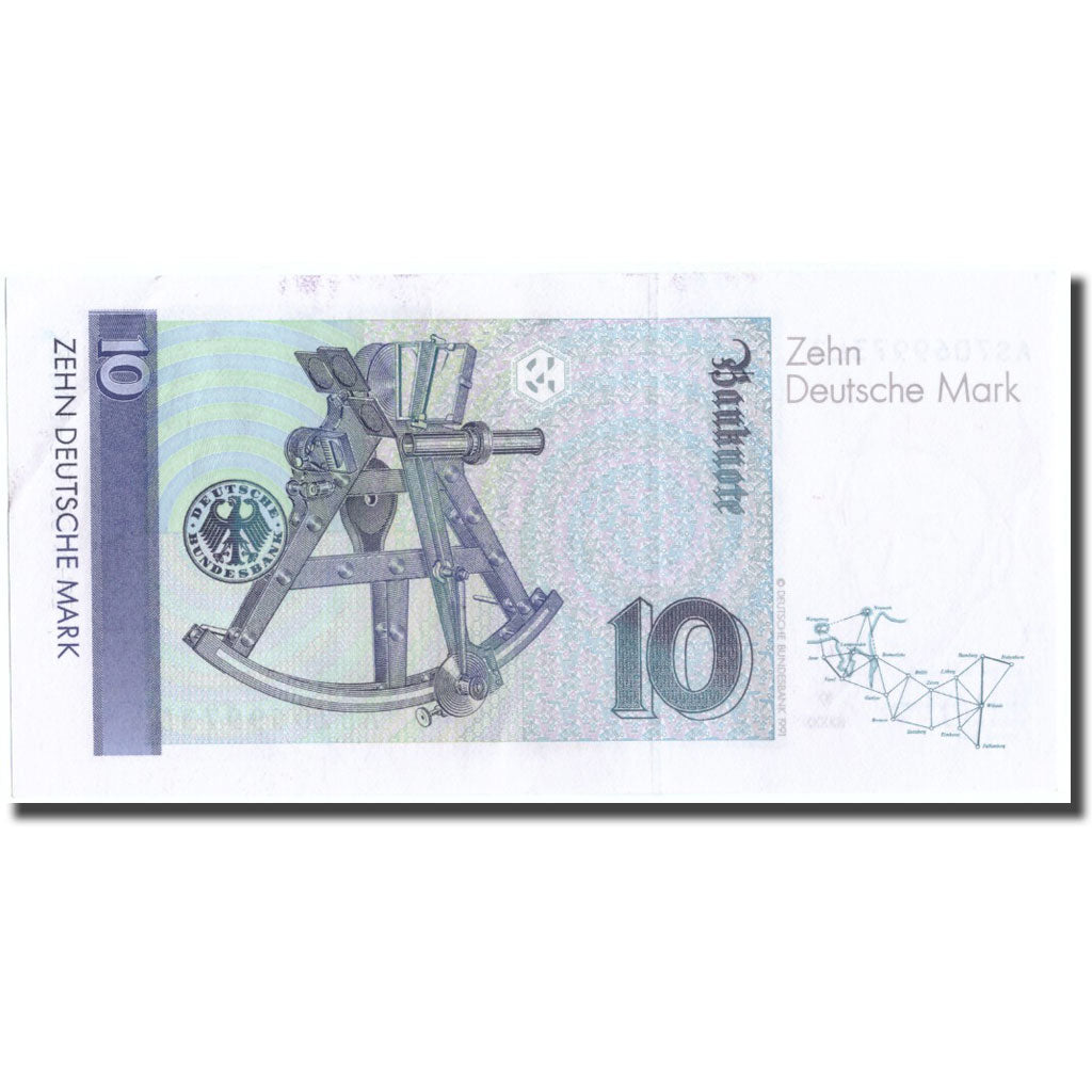 Banknote, GERMANY - FEDERAL REPUBLIC, 10 Deutsche Mark, 1989, 1989-01-02