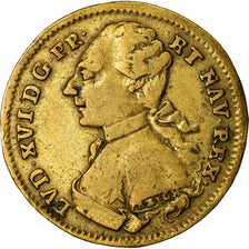 França, Token, Louis XVI, omnibus Non Sibi, História, VF(30-35), Latão