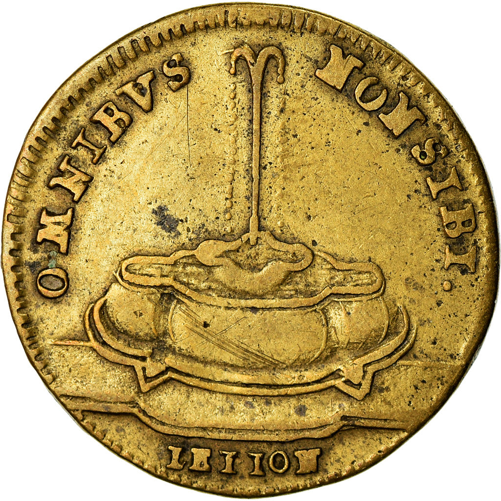 France, Token, Louis XVI, omnibus Non Sibi, History, VF(30-35), Brass