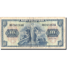 Banknote, GERMANY - FEDERAL REPUBLIC, 10 Deutsche Mark, 1949, 1949, KM:16a