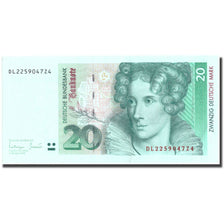 Geldschein, Bundesrepublik Deutschland, 20 Deutsche Mark, 1993, 1993-10-01