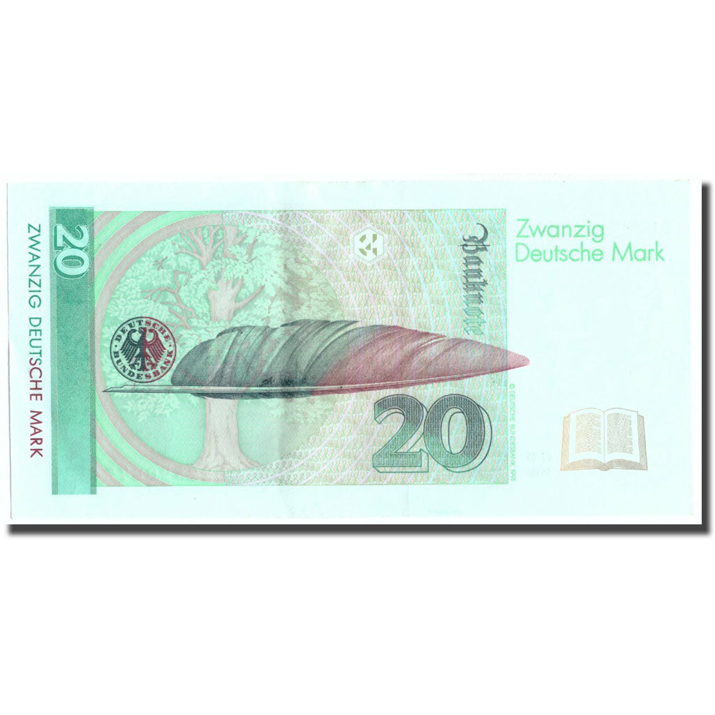 Geldschein, Bundesrepublik Deutschland, 20 Deutsche Mark, 1993, 1993-10-01