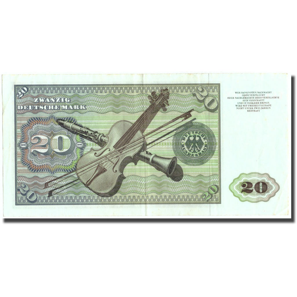 Banknote, GERMANY - FEDERAL REPUBLIC, 20 Deutsche Mark, 1977, 1977-06-01