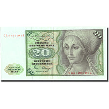Banconote, GERMANIA - REPUBBLICA FEDERALE, 20 Deutsche Mark, 1980, 1980-01-02