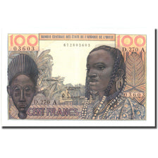 Banknote, West African States, 100 Francs, Undated (1965), KM:101Ag, UNC(65-70)