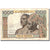 Billet, West African States, 1000 Francs, Undated (1960), KM:703Kg, TB+