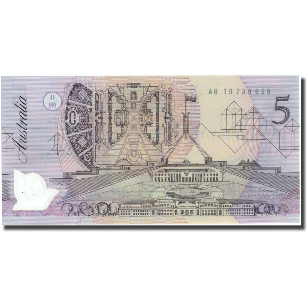 Geldschein, Australien, 5 Dollars, Undated (1992), KM:50a, UNZ