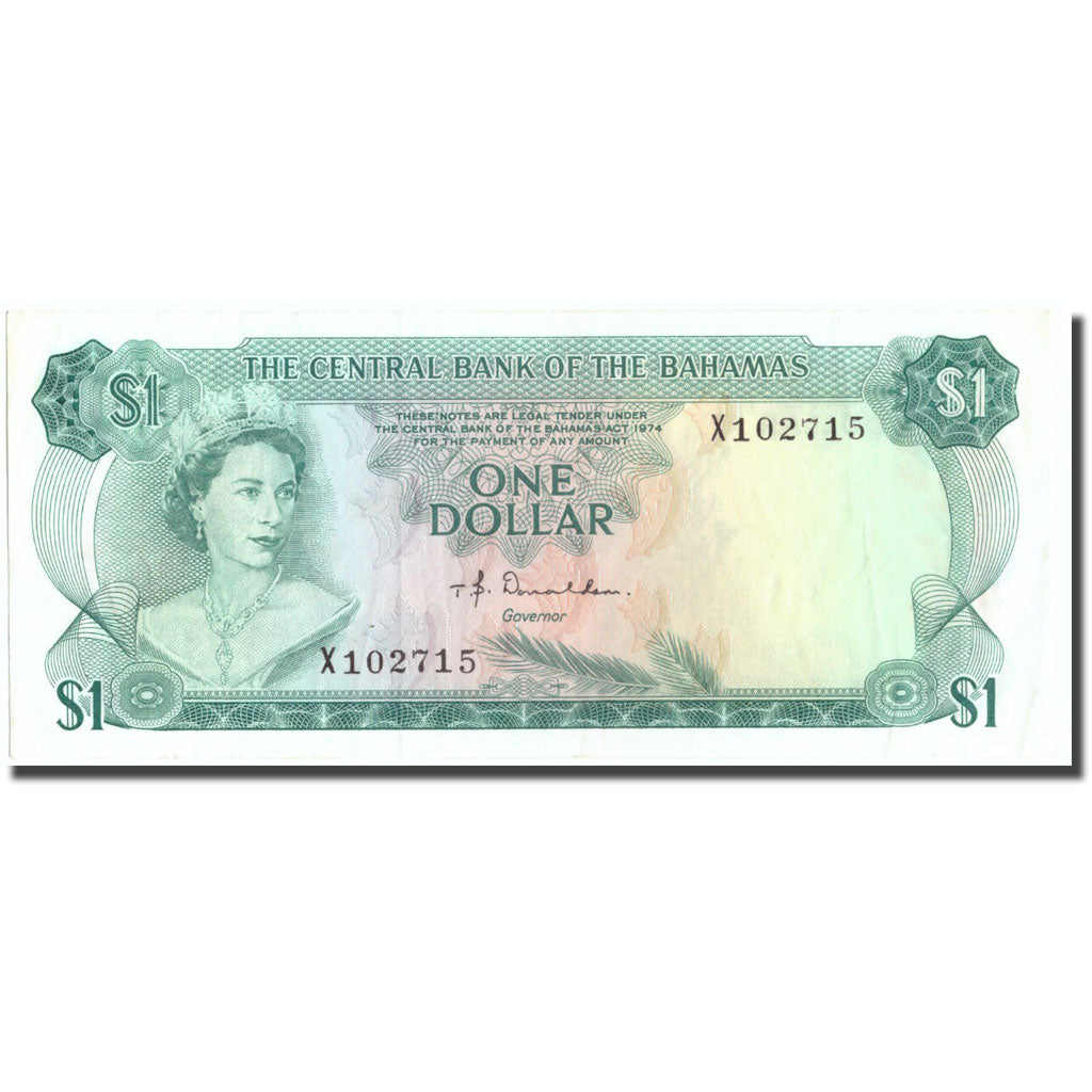 Geldschein, Bahamas, 1 Dollar, 1974, KM:35a, VZ