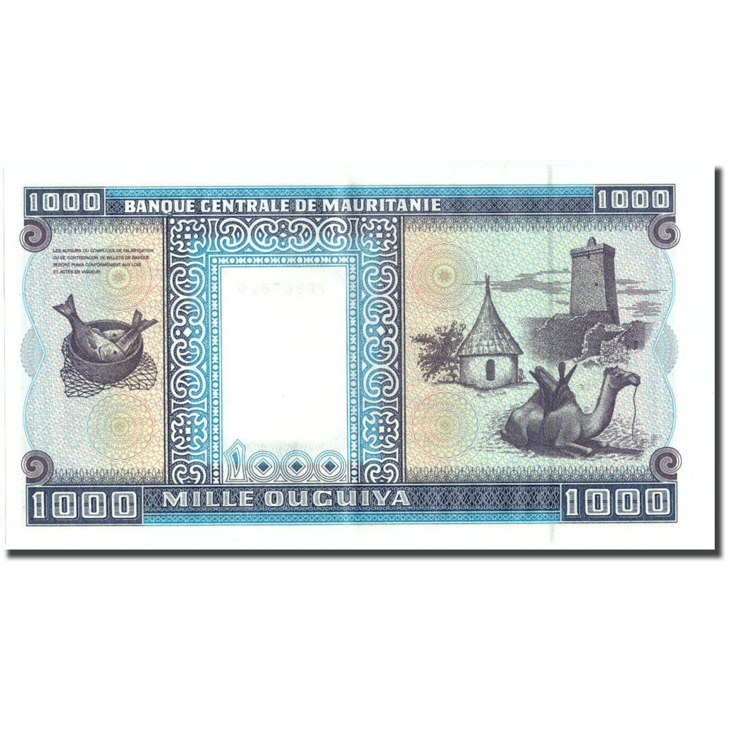 Banknote, Mauritania, 1000 Ouguiya, 1999, 1999-11-28, KM:9a, UNC(63)