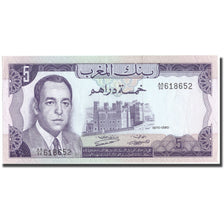 Banknot, Maroko, 5 Dirhams, 1970, Undated, KM:56a, UNC(65-70)