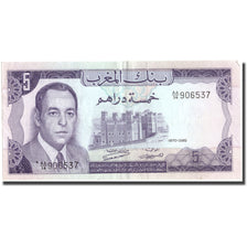 Geldschein, Marokko, 5 Dirhams, 1970, KM:56a, VZ