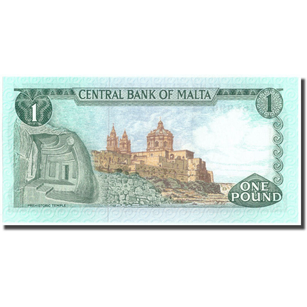 Geldschein, Malta, 1 Lira, Undated (1973), KM:31d, UNZ