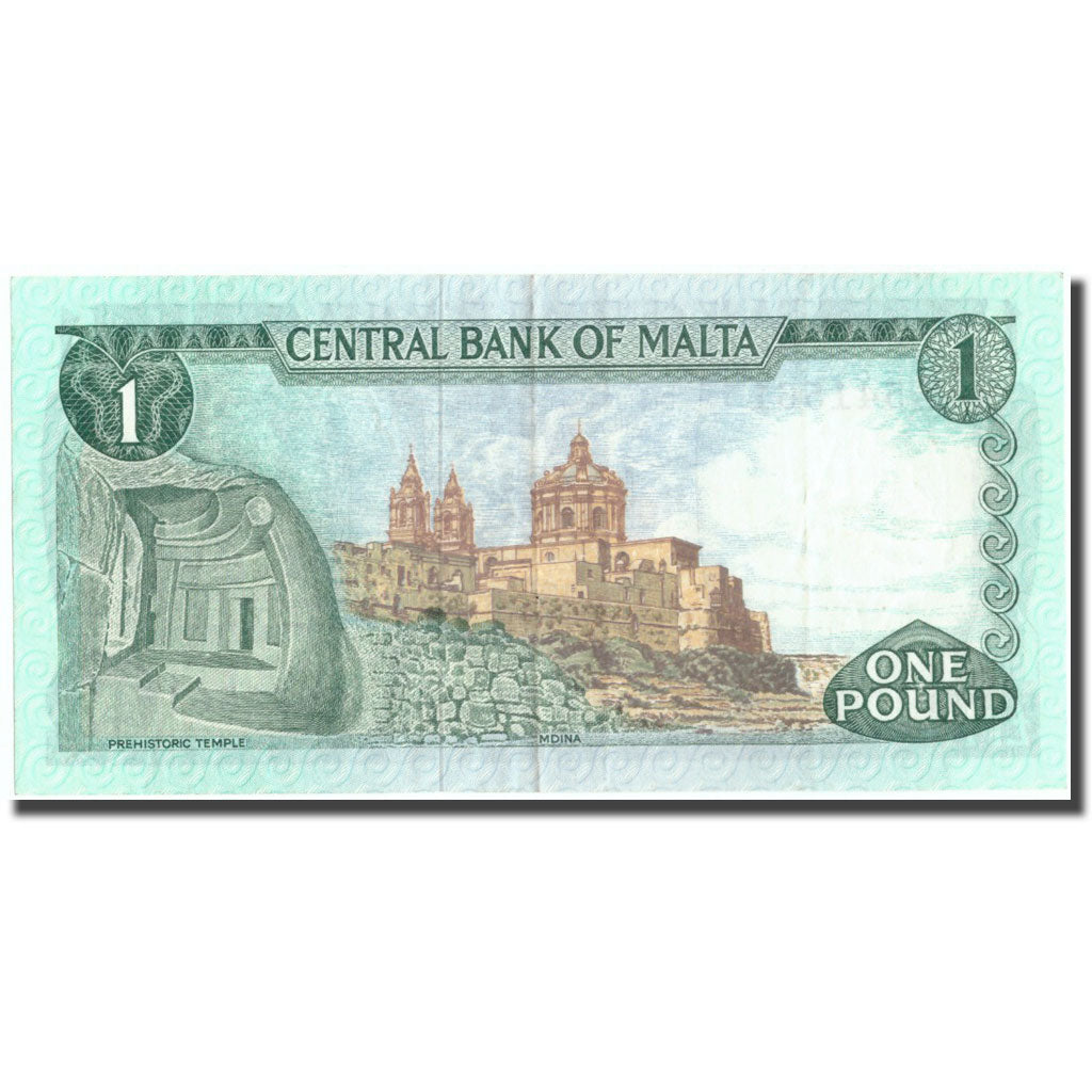 Geldschein, Malta, 1 Lira, Undated (1973), KM:31d, UNZ