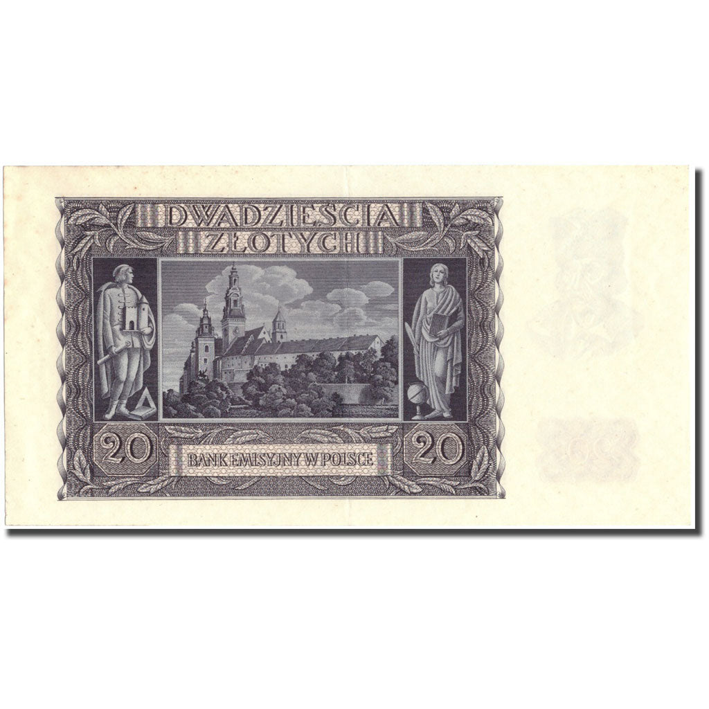 Billete, 20 Zlotych, 1940, Polonia, 1940-03-01, KM:95, SC