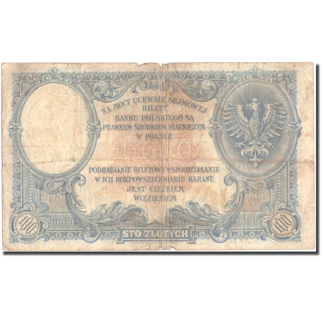 Billet, Pologne, 100 Zlotych, 1919, 1919-02-28, KM:57, TB+