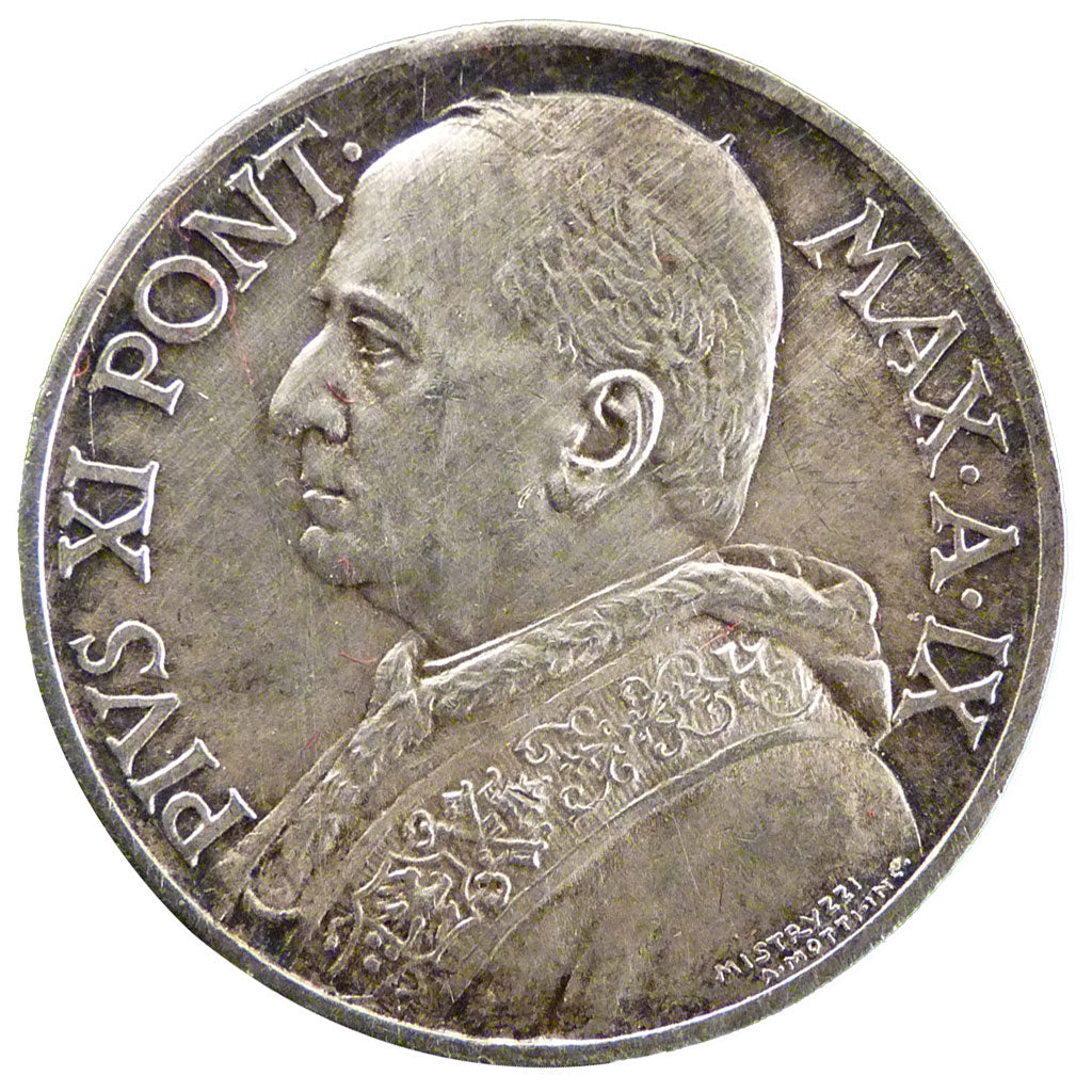 Pie XI, Vatican, 10 Lire