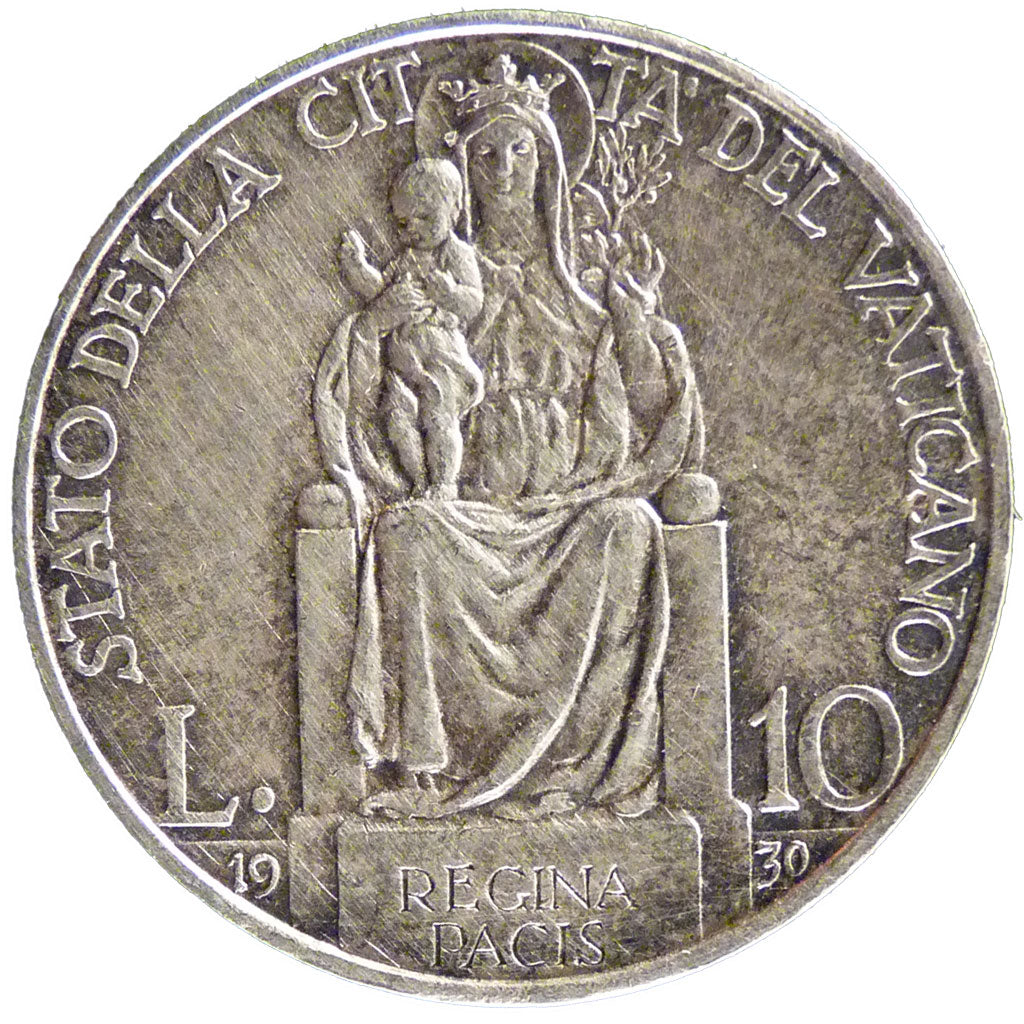 Pie XI, Vatican, 10 Lire