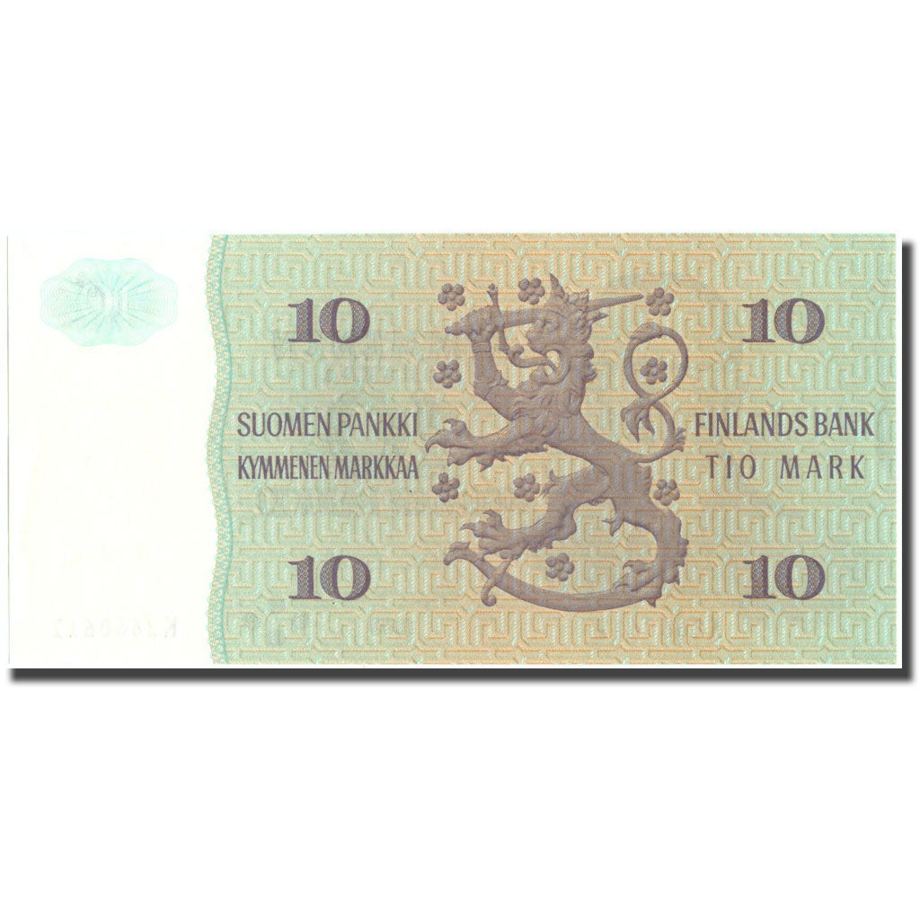 Geldschein, Finnland, 10 Markkaa, 1980, KM:111a, UNZ-