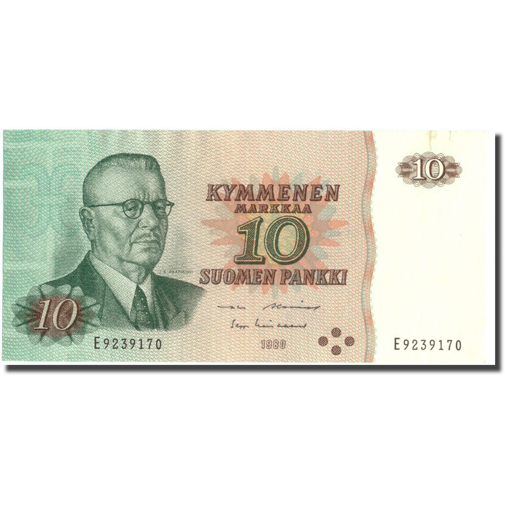 Banknote, Finland, 10 Markkaa, 1980, KM:111a, AU(50-53)