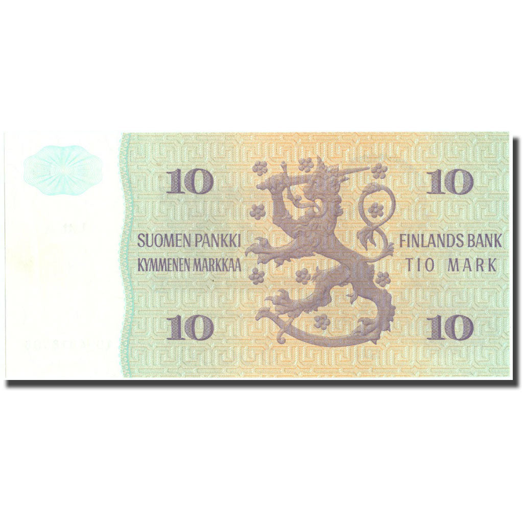 Banconote, Finlandia, 10 Markkaa, 1980, KM:112a, SPL