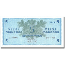 Geldschein, Finnland, 5 Markkaa, 1963, KM:103a, SS+