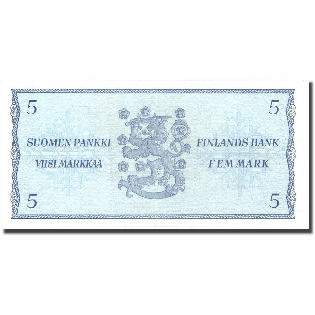 Geldschein, Finnland, 5 Markkaa, 1963, KM:99a, UNZ-