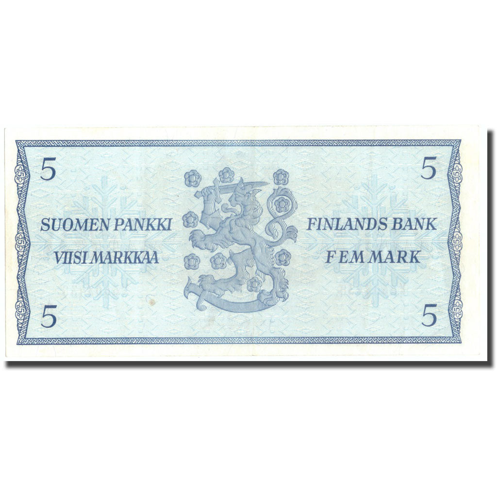 Billete, 5 Markkaa, 1963, Finlandia, KM:99a, SC