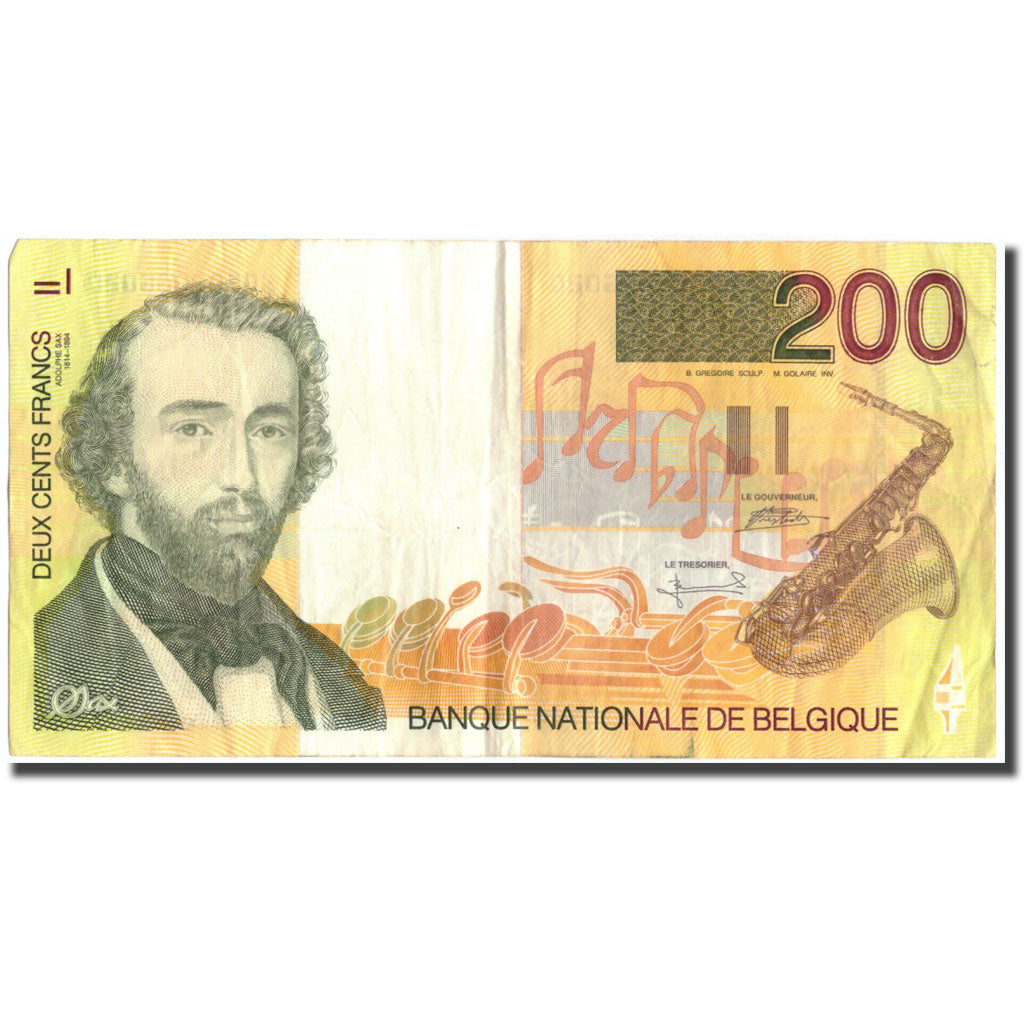 Banknote, Belgium, 200 Francs, undated 1995, KM:148, VF(30-35)