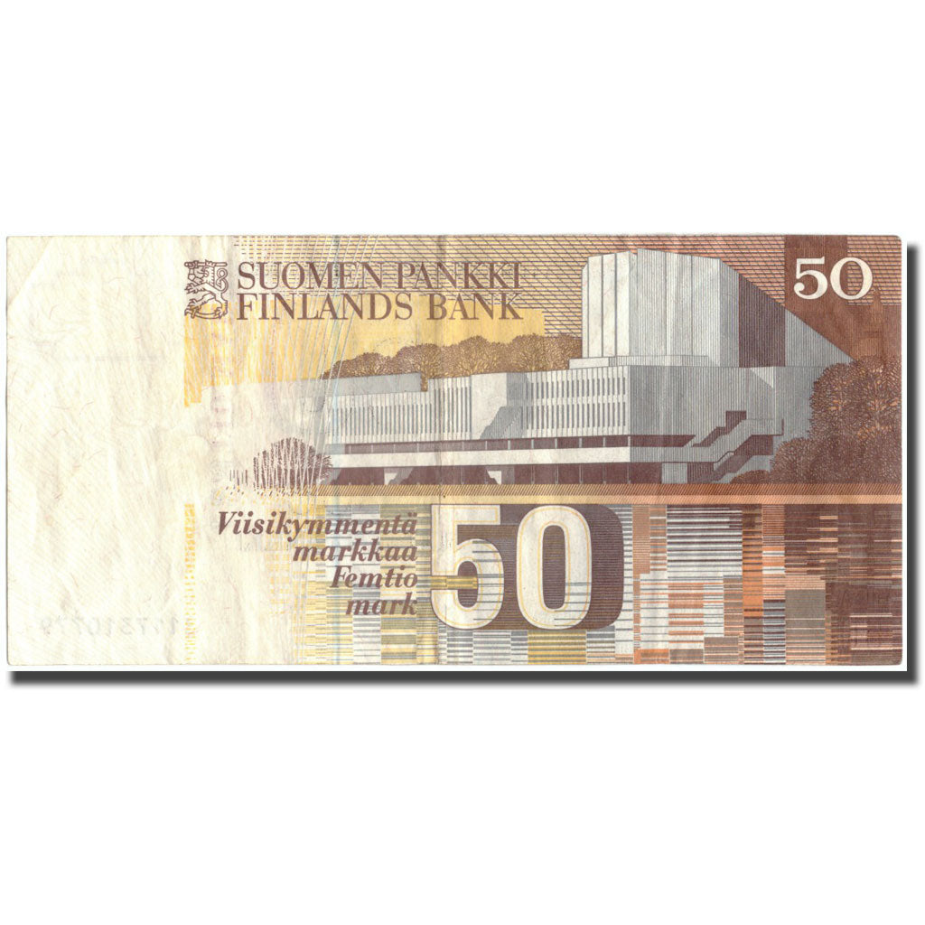 Geldschein, Finnland, 50 Markkaa, 1986, KM:118, SS