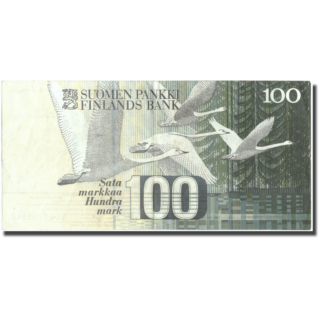 Banconote, Finlandia, 100 Markkaa, 1986, KM:119, BB