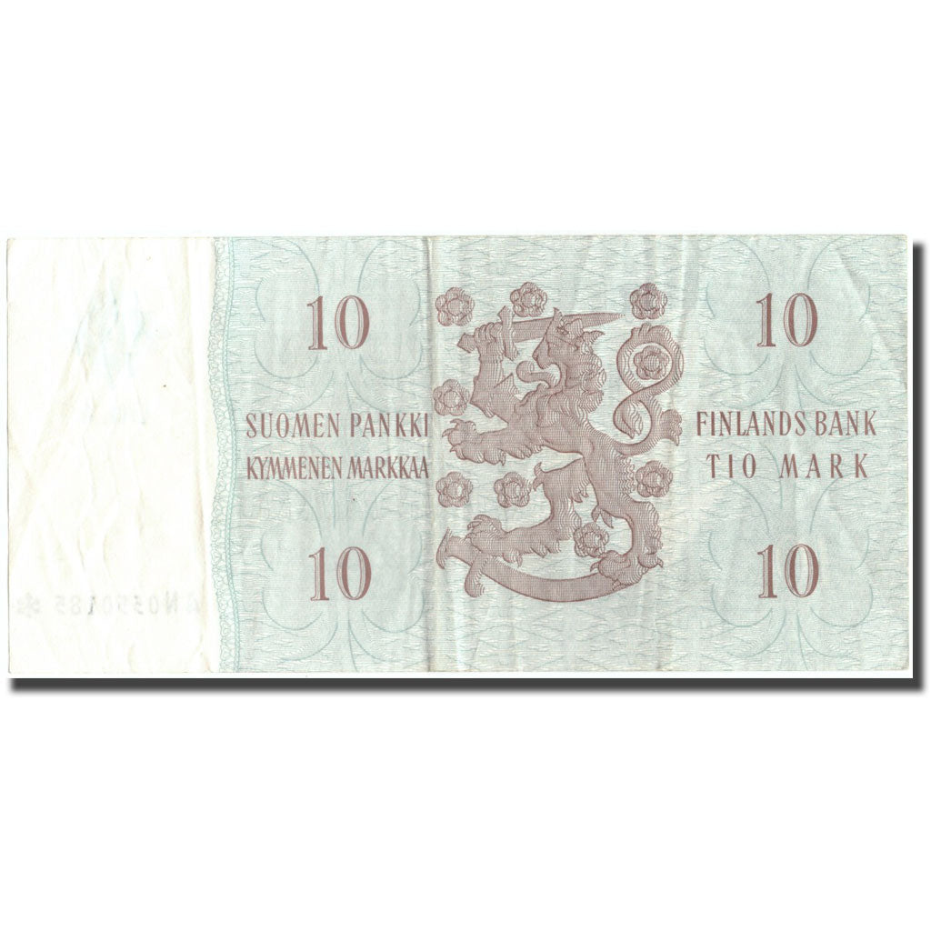 Geldschein, Finnland, 10 Markkaa, 1963, KM:104a, SS