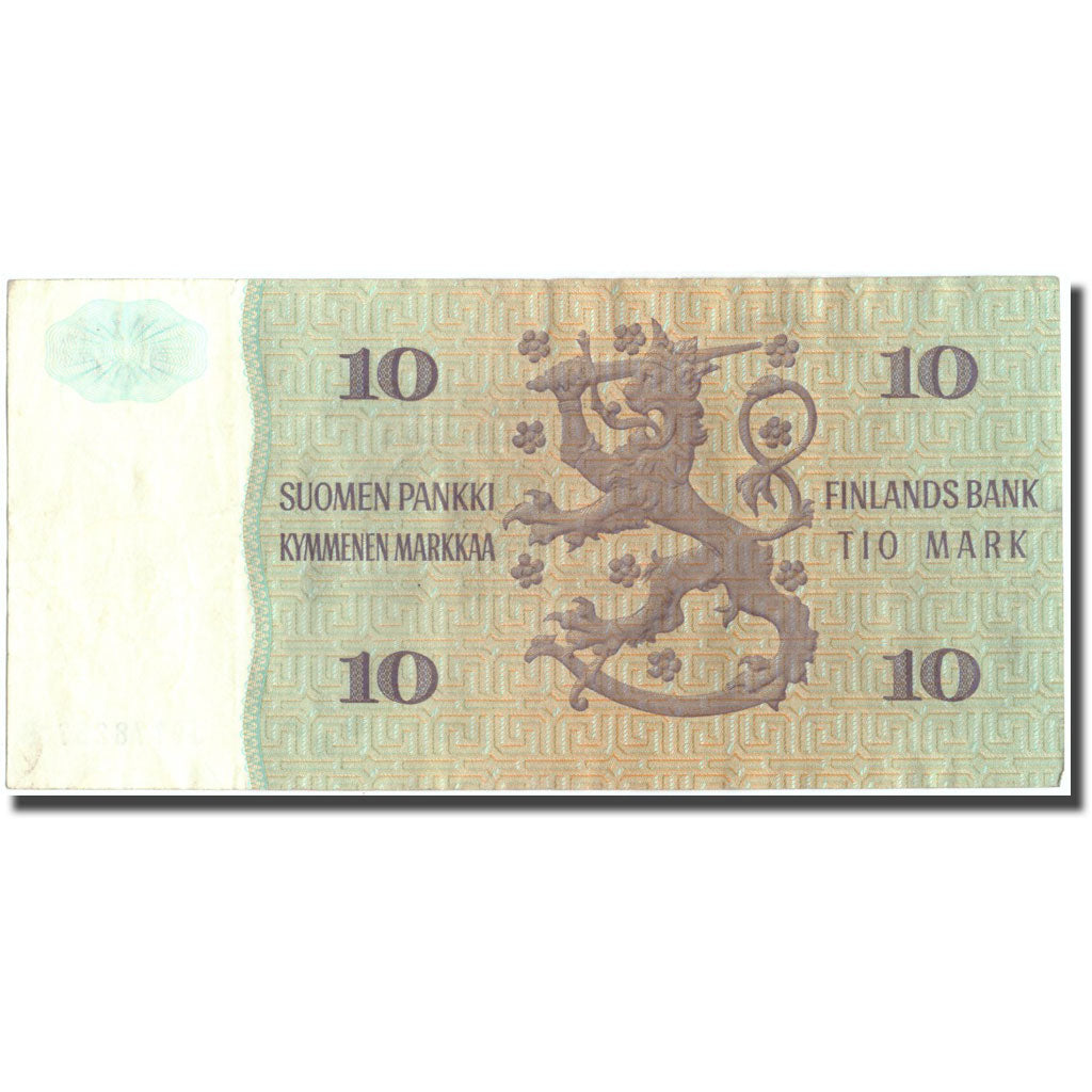 Geldschein, Finnland, 10 Markkaa, 1980, KM:111r1, SS